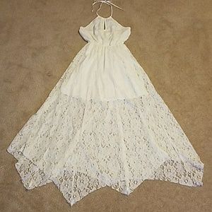 NWT A&F halter lace maxi dress